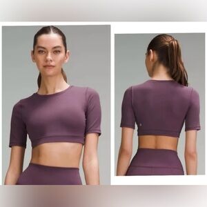 Lululemon Wunder Train Super Cropped T shirt size 6